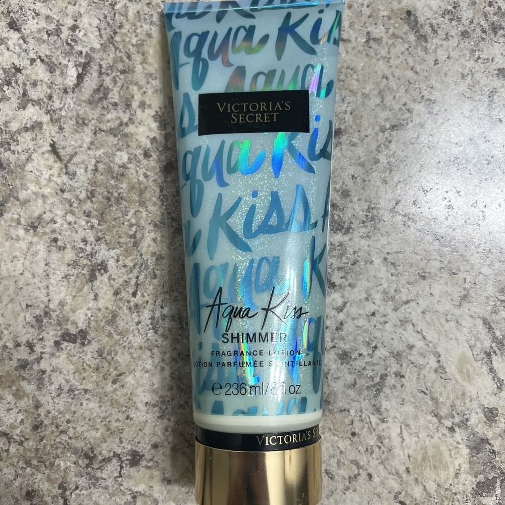 VICTORIA SECRET‎ FRAGRANCE Shimmer Fragrance Lotion Aqua Kiss Used